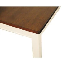 Whitesburg Cottage White & Brown Dining Room Bench -Furniture Sale Shop 810363197 5