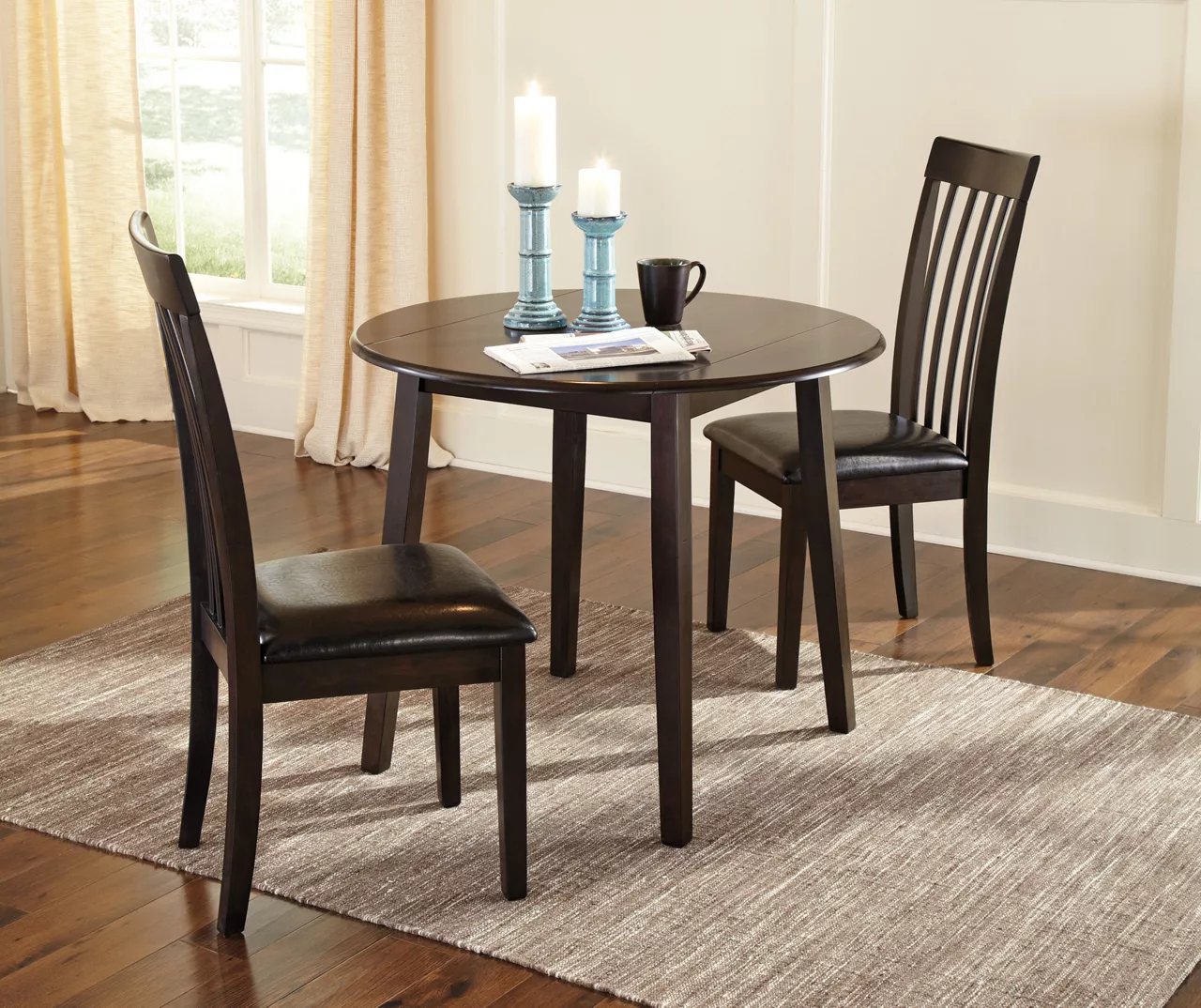 Hammis Dark Brown Round Dining Room Table 4 Hammis Dark Brown Round Dining Room Table - Image 2
