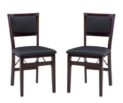 Brown Classic Open Back Folding Chairs, 2-Pack -Furniture Sale Shop 810389460 A0 1