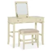 Caroline Cream Mirror Vanity Set With Stool -Furniture Sale Shop 810389506 1