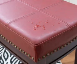 30" Brooke Red Saddle Barstool -Furniture Sale Shop 810389513 4 1