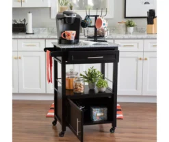 Ree Black Granite Top Kitchen Cart With Storage -Furniture Sale Shop 810389519 A0 6