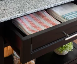 Ree Black Granite Top Kitchen Cart With Storage -Furniture Sale Shop 810389519 A8 8