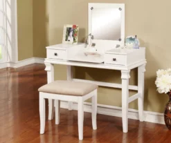 Martha Mirror Vanity Set With Stool -Furniture Sale Shop 810389524 1