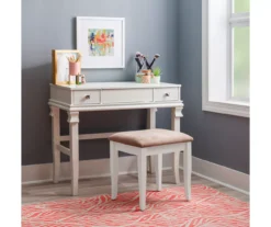 Martha Mirror Vanity Set With Stool -Furniture Sale Shop 810389524 B0 2