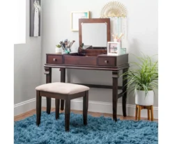 Martha Mirror Vanity Set With Stool -Furniture Sale Shop 810389525 B0 11