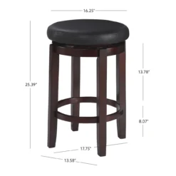 24" Clea Black Counter Stool 19 24" Clea Black Counter Stool -Furniture Sale Shop 810389528 5