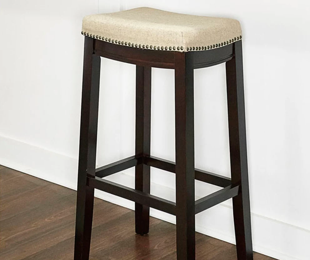 31" Clay Walnut Pub Barstool 4 31" Clay Walnut Pub Barstool - Image 2
