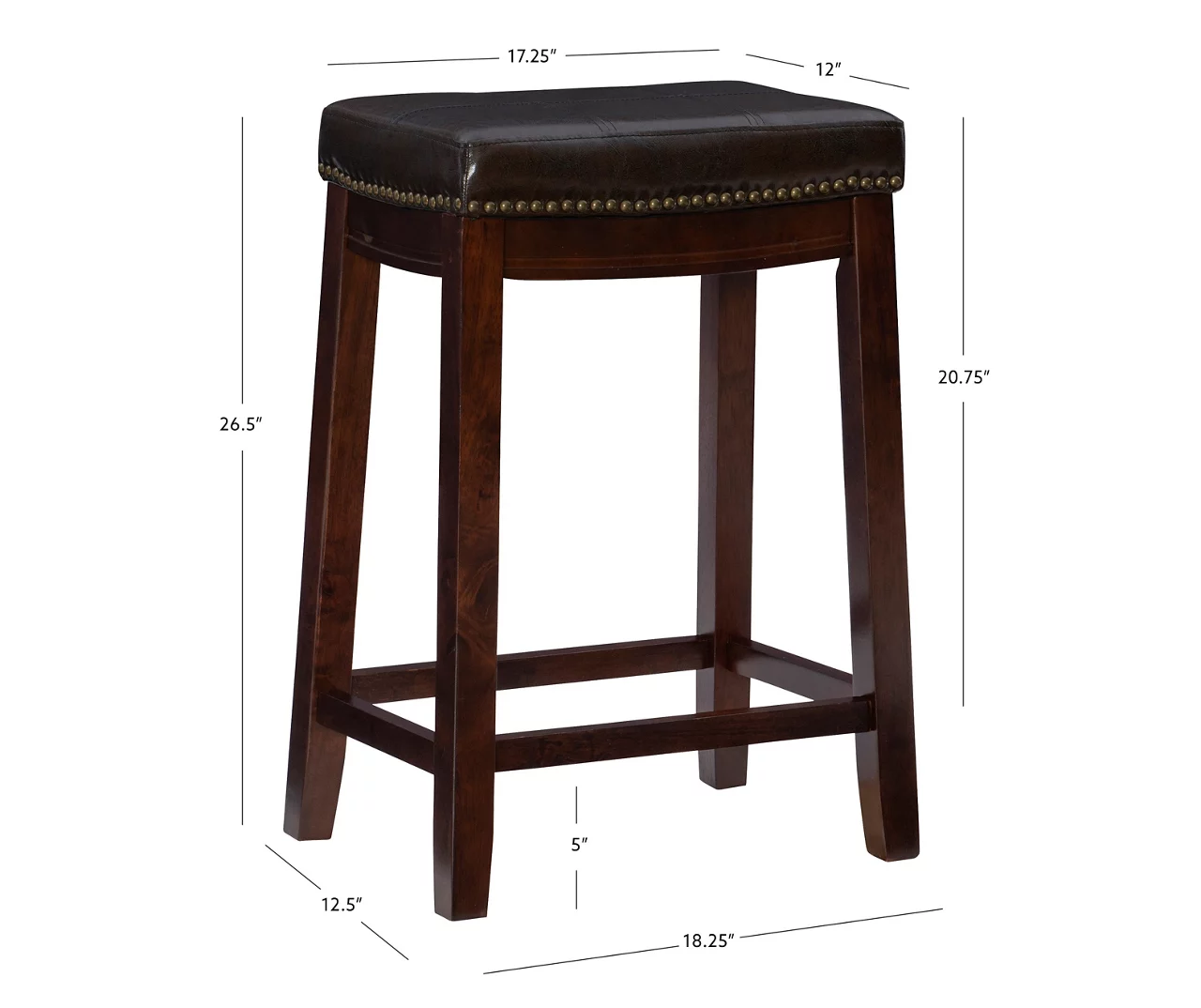 Brooke 24" Saddle Counter Stool 21 Brooke 24" Saddle Counter Stool - Image 20