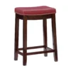 24" Brooke Red Saddle Counter Stool -Furniture Sale Shop 810389538 1 1