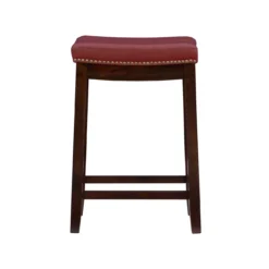 24" Brooke Red Saddle Counter Stool 11 24" Brooke Red Saddle Counter Stool -Furniture Sale Shop 810389538 3