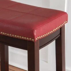 24" Brooke Red Saddle Counter Stool 10 24" Brooke Red Saddle Counter Stool -Furniture Sale Shop 810389538 5
