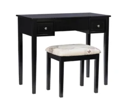 Black Butterfly Mirror Vanity Set With Stool -Furniture Sale Shop 810389539 A0 4