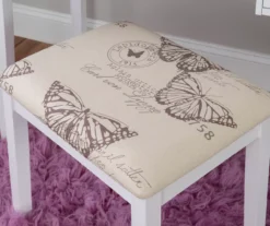 Butterfly Mirror Vanity Set With Stool 33 Butterfly Mirror Vanity Set With Stool -Furniture Sale Shop 810389543 A8 10