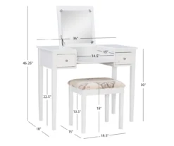 Butterfly Mirror Vanity Set With Stool 34 Butterfly Mirror Vanity Set With Stool -Furniture Sale Shop 810389543 D8 12