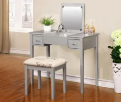Butterfly Mirror Vanity Set With Stool 35 Butterfly Mirror Vanity Set With Stool -Furniture Sale Shop 810389544 1