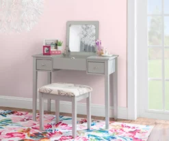 Butterfly Mirror Vanity Set With Stool 36 Butterfly Mirror Vanity Set With Stool -Furniture Sale Shop 810389544 B0 2