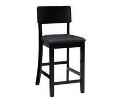 24" Black Contemporary Counter Stool -Furniture Sale Shop 810389596 A0 1