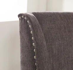 Charcoal Gray Square Back Office Chair With Nailhead Trim -Furniture Sale Shop 810389623 3