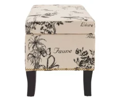 Claudia Botanical Storage Ottoman -Furniture Sale Shop 810389625 A0 3