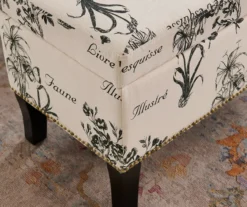 Claudia Botanical Storage Ottoman -Furniture Sale Shop 810389625 B8