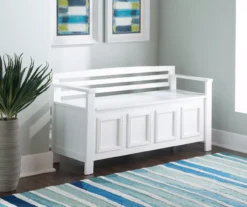 Brady White Storage Bench -Furniture Sale Shop 810389636 B0 1