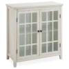 Preston White Vintage 2-Door Cabinet -Furniture Sale Shop 810389668 1