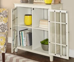 Preston White Vintage 2-Door Cabinet -Furniture Sale Shop 810389668 3