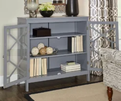 Ava Gray Geometric 2-Door Cabinet 7 Ava Gray Geometric 2-Door Cabinet -Furniture Sale Shop 810389671 3