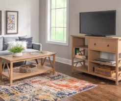 Rockford Rustic Gray 5-Shelf TV & Media Center -Furniture Sale Shop 810389684 A0 10