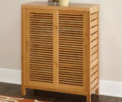 Pierce Bamboo Sliding Door Floor Cabinet -Furniture Sale Shop 810389687 3