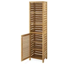 Pierce Bamboo 3-Shelf Tall Cabinet -Furniture Sale Shop 810389688 2