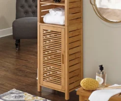 Pierce Bamboo 3-Shelf Tall Cabinet -Furniture Sale Shop 810389688 3