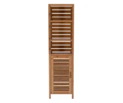 Pierce Bamboo 3-Shelf Tall Cabinet -Furniture Sale Shop 810389688 A0 2
