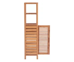 Pierce Bamboo 5-Shelf Mid Cabinet 22 Pierce Bamboo 5-Shelf Mid Cabinet -Furniture Sale Shop 810389690 A1 2
