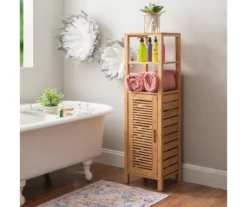 Pierce Bamboo 5-Shelf Mid Cabinet 17 Pierce Bamboo 5-Shelf Mid Cabinet -Furniture Sale Shop 810389690 B0 1