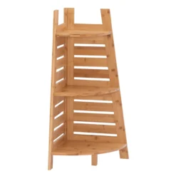 Pierce Bamboo 3-Tier Corner Shelf -Furniture Sale Shop 810389691 2