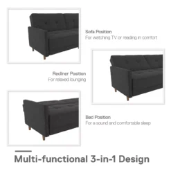 Ameriwood Avianna Coil Futon -Furniture Sale Shop 810405133 1