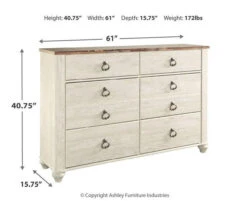 Willowton Whitewash Dresser -Furniture Sale Shop 810406133 11
