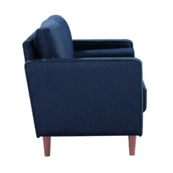 Lillith Navy Blue Mid-Century Loveseat -Furniture Sale Shop 810413629 4 1