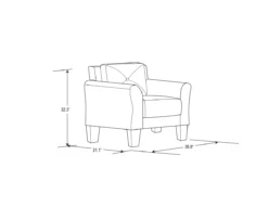 Hayward Upholstered Accent Chair -Furniture Sale Shop 810413820 11