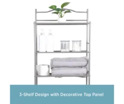 Polished Pewter Over-the-Toilet Space Saver 9 Polished Pewter Over-the-Toilet Space Saver -Furniture Sale Shop 810418048 A0 3