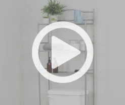 Polished Pewter Over-the-Toilet Space Saver 11 Polished Pewter Over-the-Toilet Space Saver -Furniture Sale Shop 810418048 V0