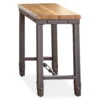 Ashford Wood & Metal Chairside End Table 1 Ashford Wood & Metal Chairside End Table -Furniture Sale Shop 810422924 2