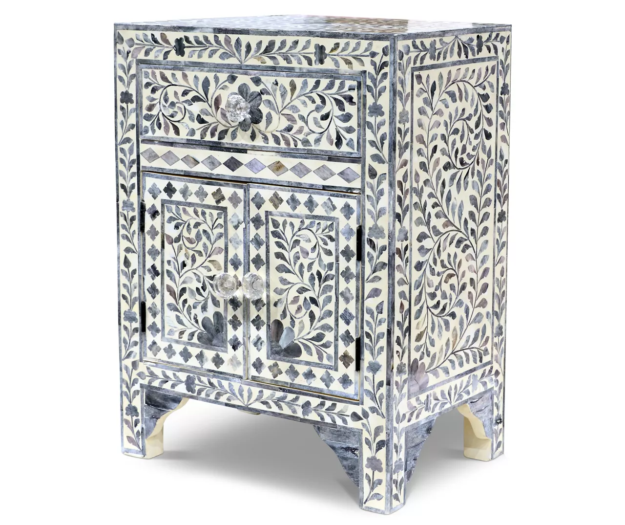 Fowler Lilac Gray Tile Accent Cabinet 3 Fowler Lilac Gray Tile Accent Cabinet