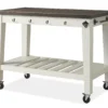 Cayla Two-Tone Rolling Kitchen Cart -Furniture Sale Shop 810423038 3