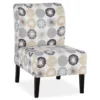 Triptis Charcoal & Tan Starburst Armless Accent Chair -Furniture Sale Shop 810431391 2