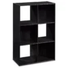 Black Oak 6-Cube Storage Organizer -Furniture Sale Shop 810435811