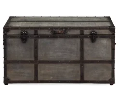 Amsel Gray Storage Trunk -Furniture Sale Shop 810458018 3