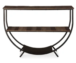 Lamoney Gray, White & Brown Slat Console Table 9 Lamoney Gray, White & Brown Slat Console Table -Furniture Sale Shop 810458257 1